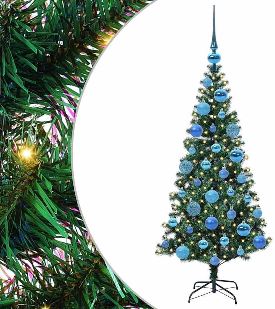 vidaXL Künstlicher vorbeleuchteter Weihnachtsbaum Grün 120 cm 3396743 Bild 1