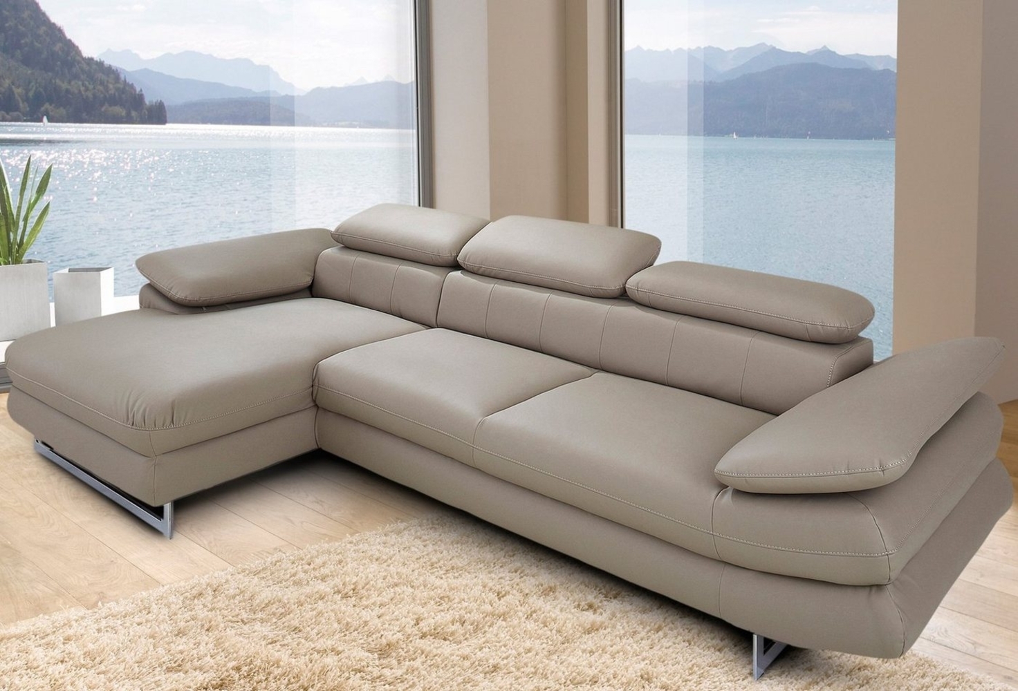 INOSIGN Ecksofa Solution L-Form, wahlweise mit Bettfunktion Bild 1