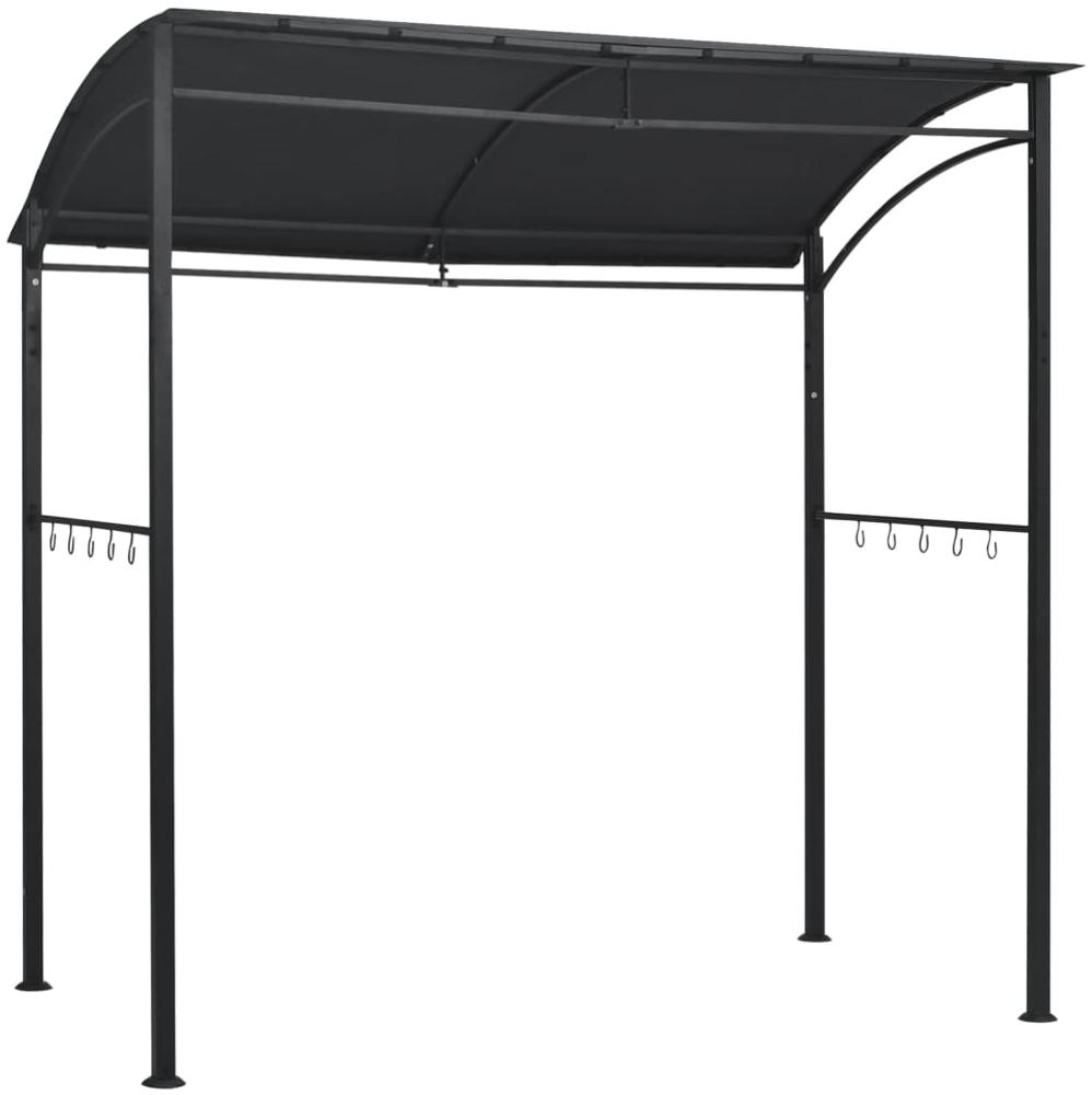 vidaXL BBQ-Pavillon, Stahl/Polyester Anthrazit, 215 x 150 x 220 cm Bild 1