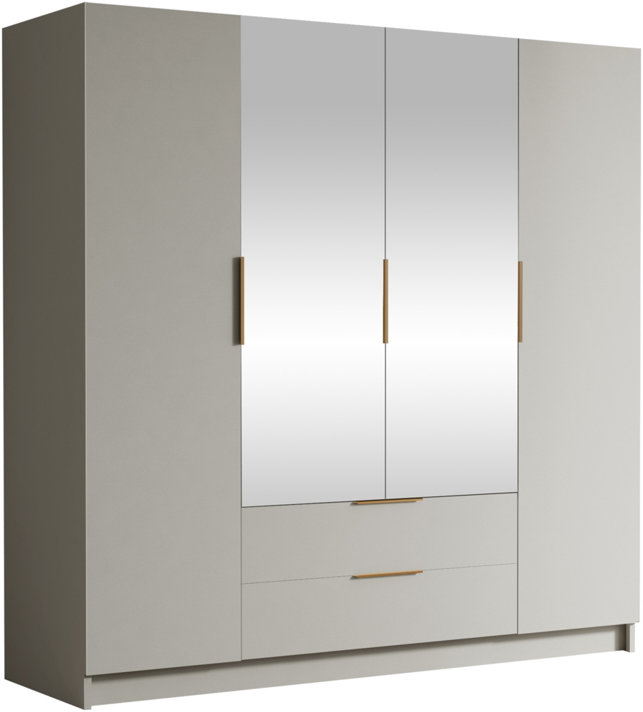 Kleiderschrank Sozor II (Farbe: Cashmere / Cashmere + Gold) Bild 1