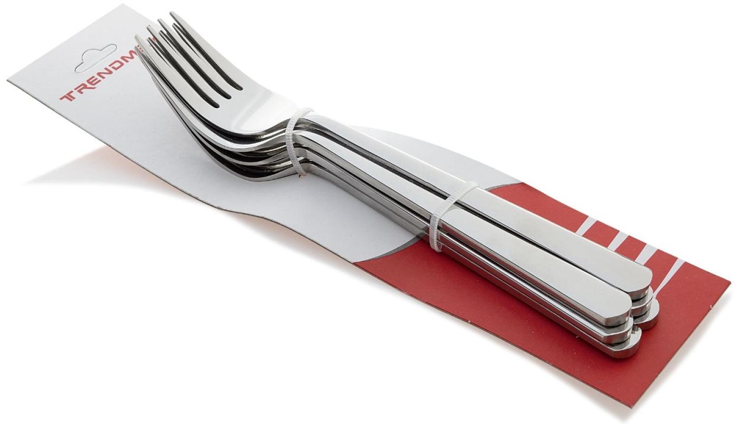 Zellerfeld Gabel, 6 Stk., Edelstahl Silber Bild 1