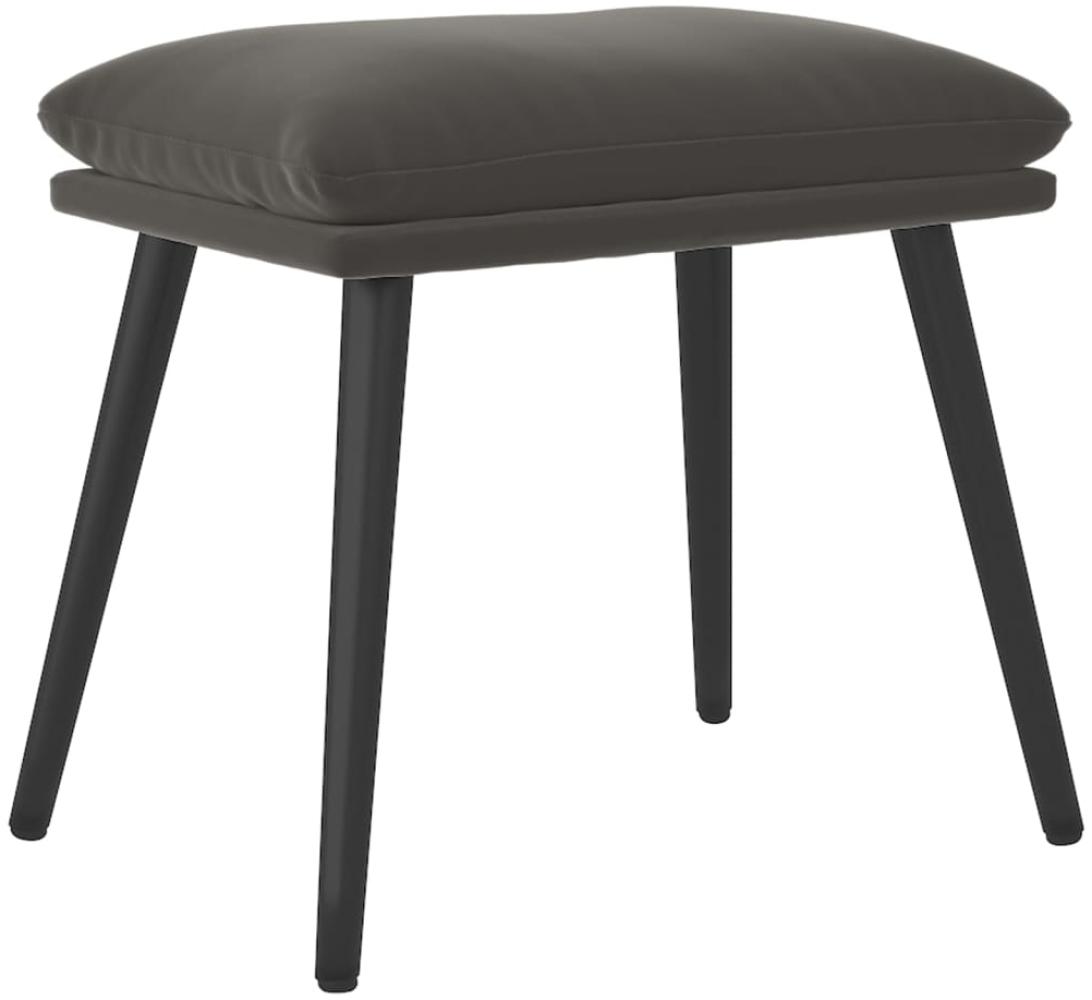 vidaXL Fußhocker Dunkelgrau 45 x 29,5 x 39 cm Samt [341505] Bild 1