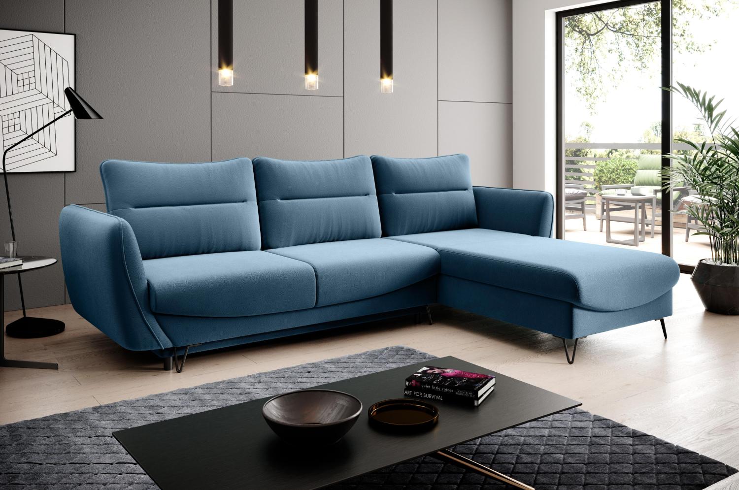 Wohnideebilder Silva Blau Couchgarnitur CO-SIL-RT-38SAV Bild 1