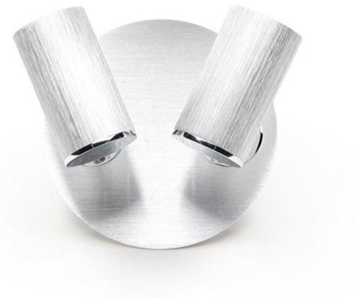 Deko-Light Indi II Deckenaufbauleuchte, 2x50W, GU10, silber gebürstet (348086) Bild 1