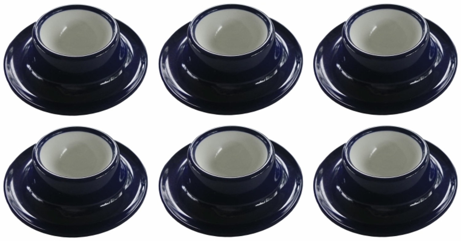 Eierbecher navy blau Melamin 6er Set Bild 1