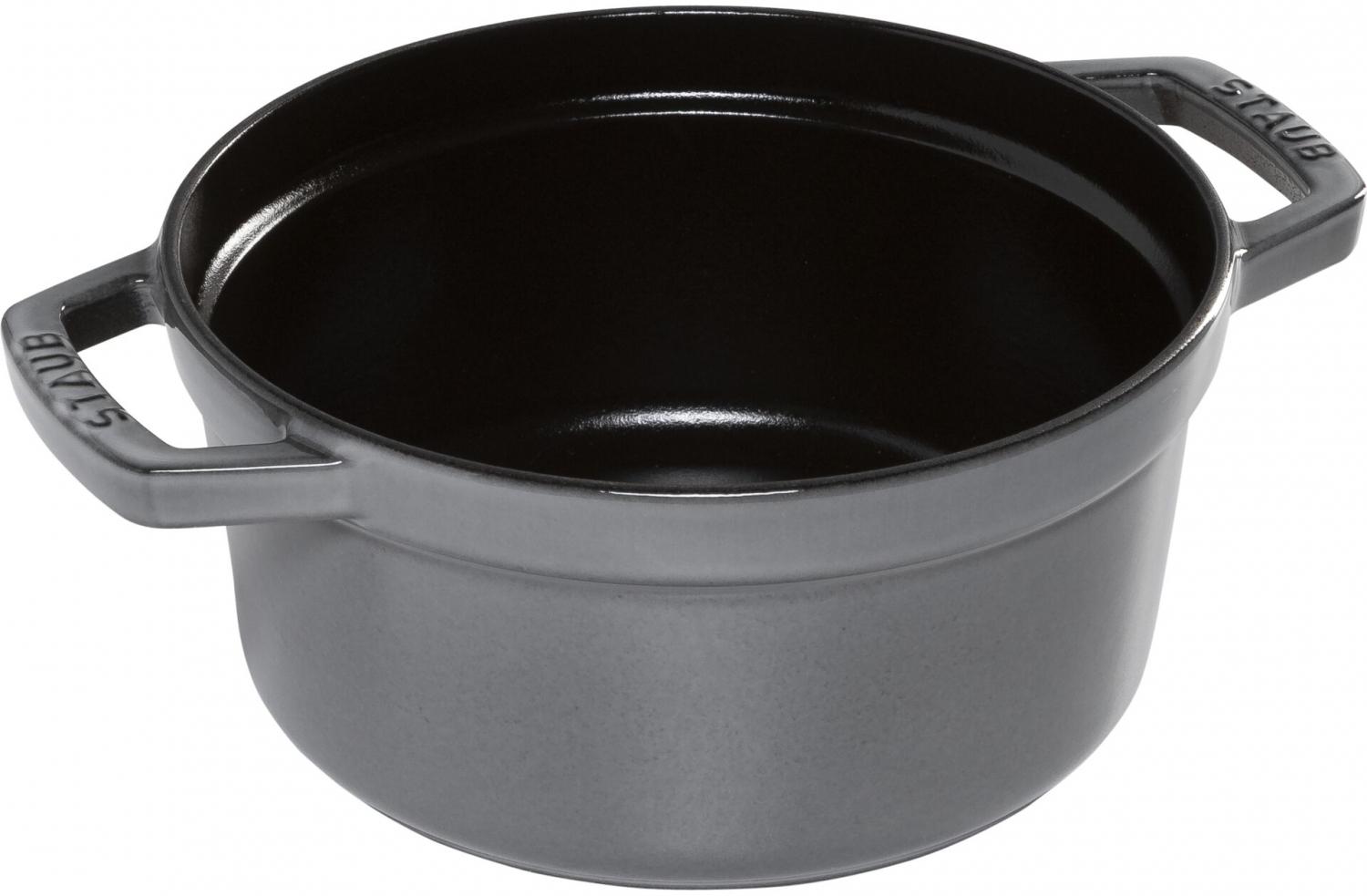 Staub La Cocotte Cocotte 20 cm, rund, Graphit-Grau, Gusseisen Bild 1