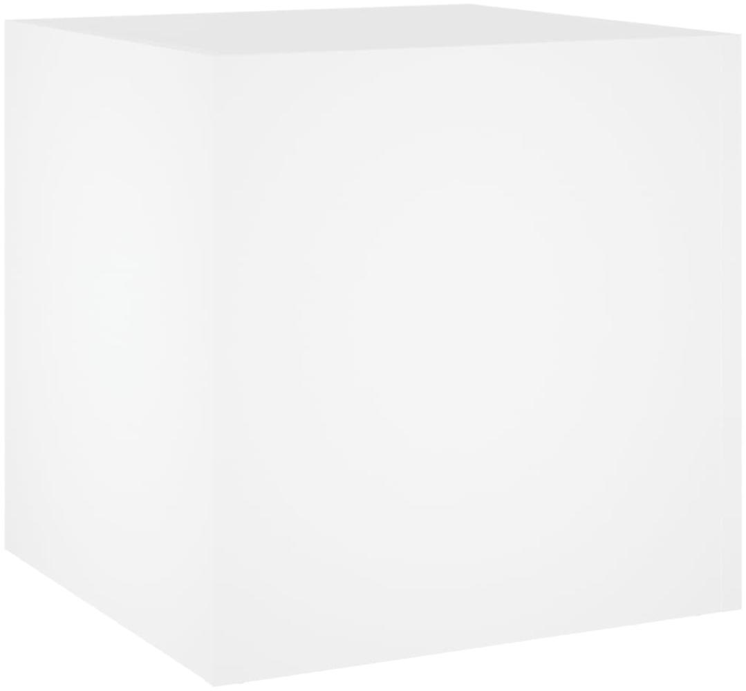 vidaXL Pflanzgefäß Weiß 40x40x40 cm Holzwerkstoff 808792 Bild 1