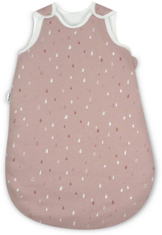 Ehrenkind® Baby Sommerschlafsack Rund | Bio-Baumwolle | Sommer Schlafsack Gr. 50/56 Rose Tropfen | Schlafsack Baby Schlafsack Kinder Bild 1