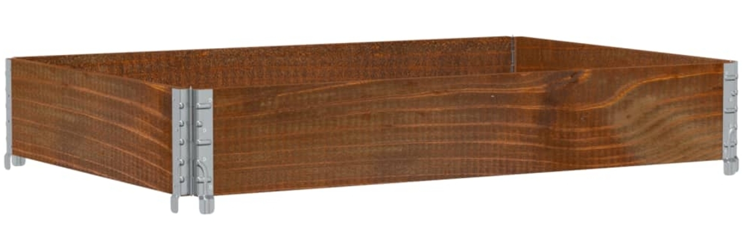 vidaXL Pflanzkasten Braun 120x80 cm Massivholz Kiefer 3295846 Bild 1