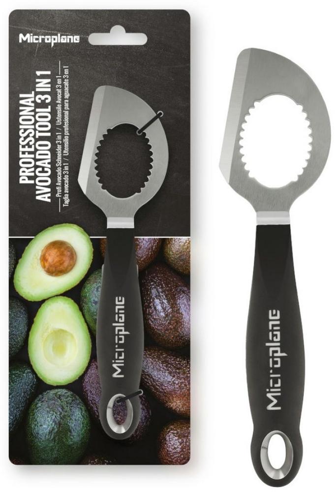 Microplane 3 in 1 Avocado Tool Professional Black Bild 1