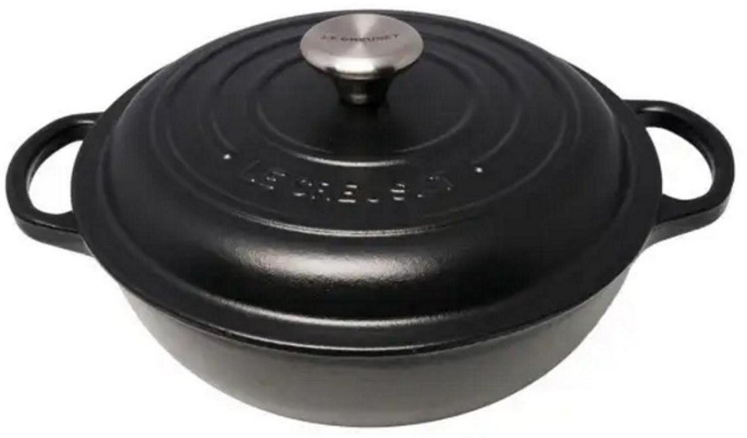 Le Creuset Stew Pot Rund Signature 22 cm kirschrot - Rot - 20 bis 24 cm Bild 1