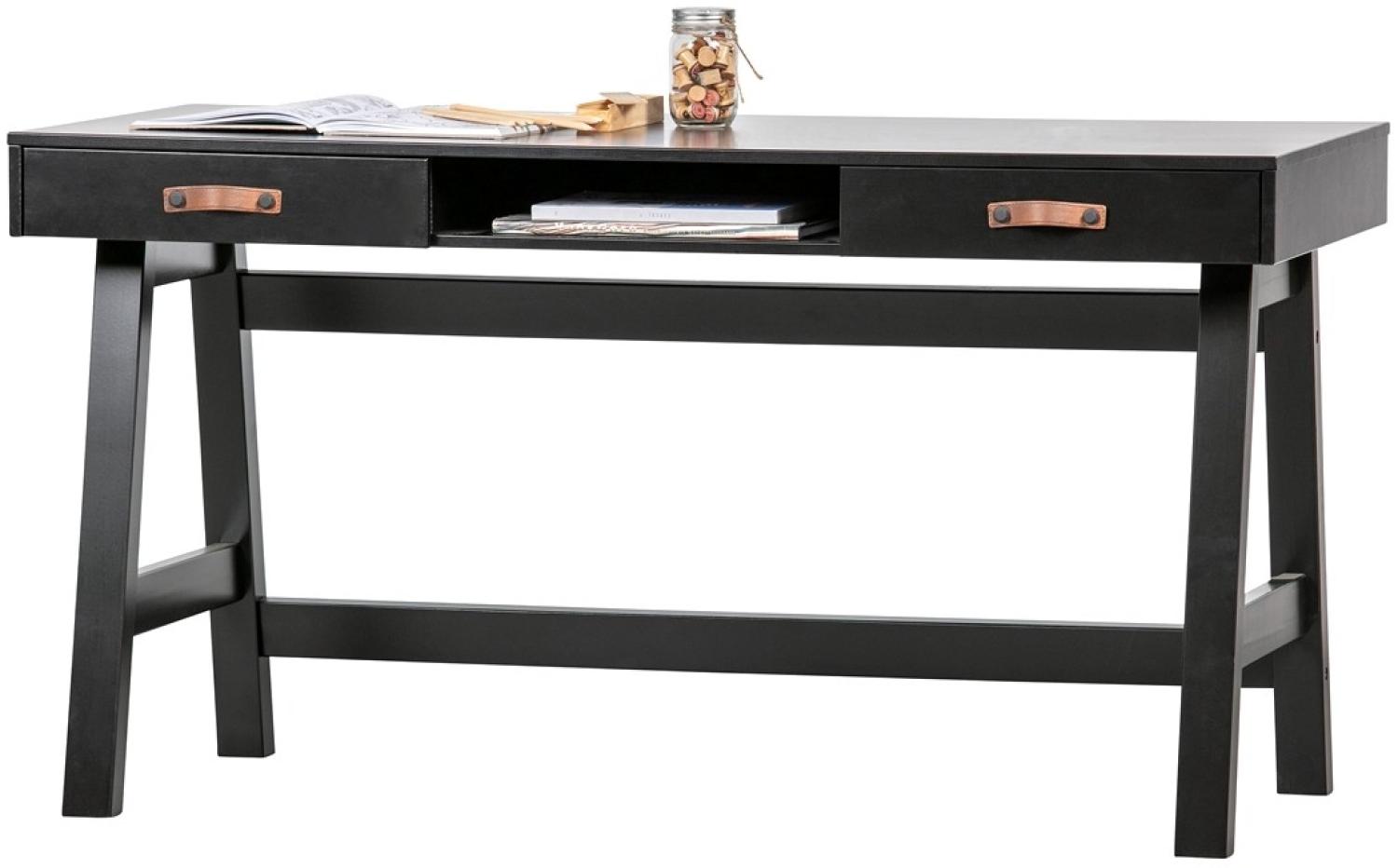 Schreibtisch Dian - Kiefer Black Bild 1