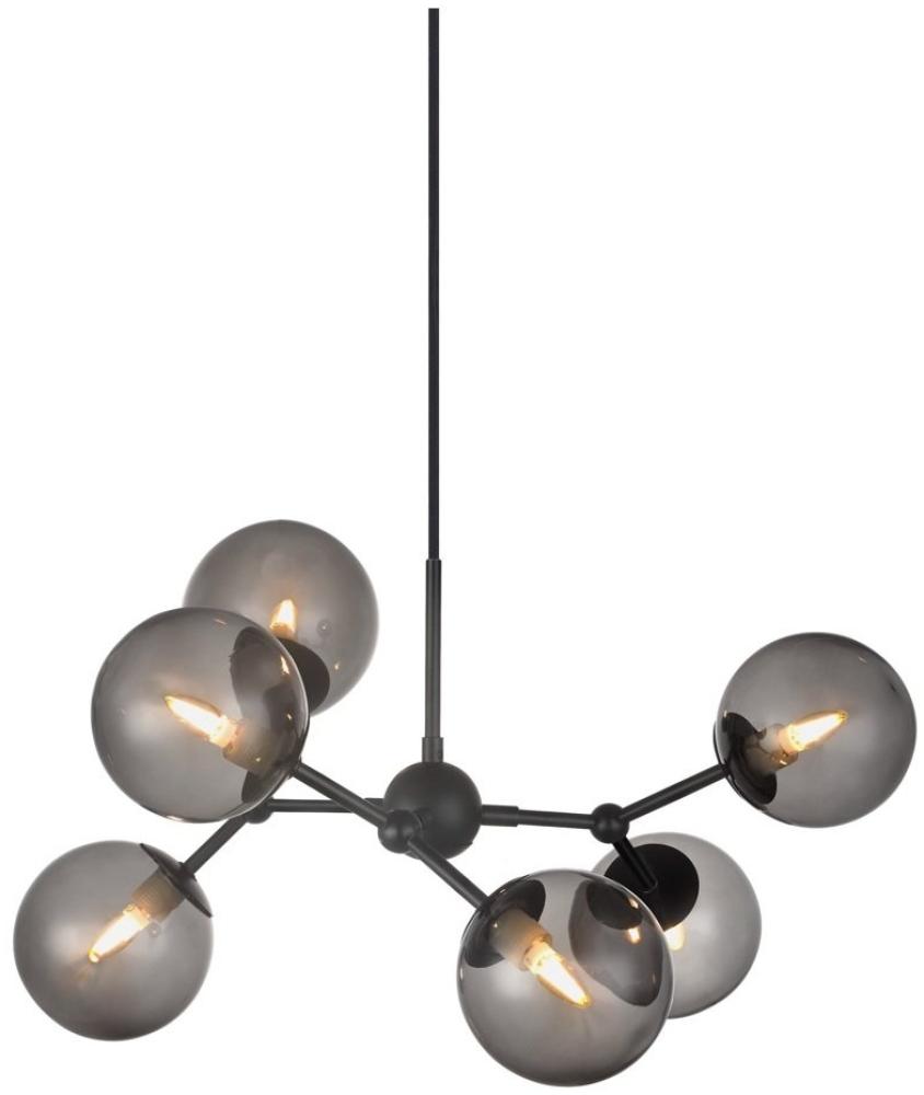 Halo Design No. 738823 LED Pendelleuchte ATOM by E. Patton Schwarz Rauchglas Ø57 Bild 1