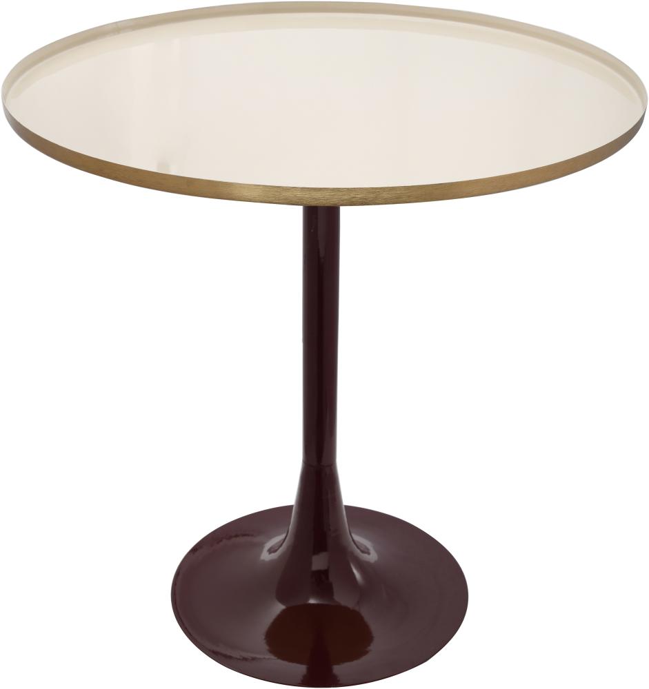 Beistelltisch Art Deco 975 Creme / Pflaume Bild 1