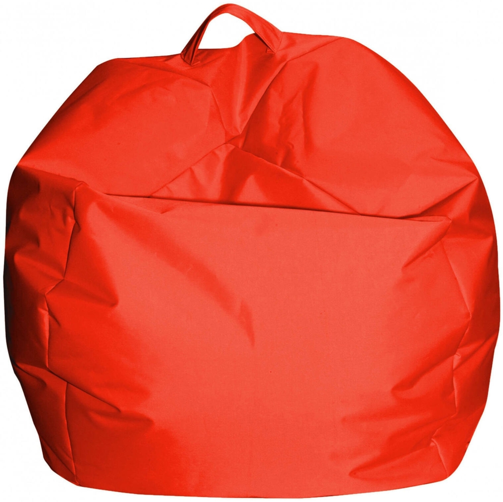 Dmora Pouf Ascia, Mehrzwecksessel, Sitzsack, Hockerhocker, Made in Italy, 65x65 h50 cm, Orange Bild 1