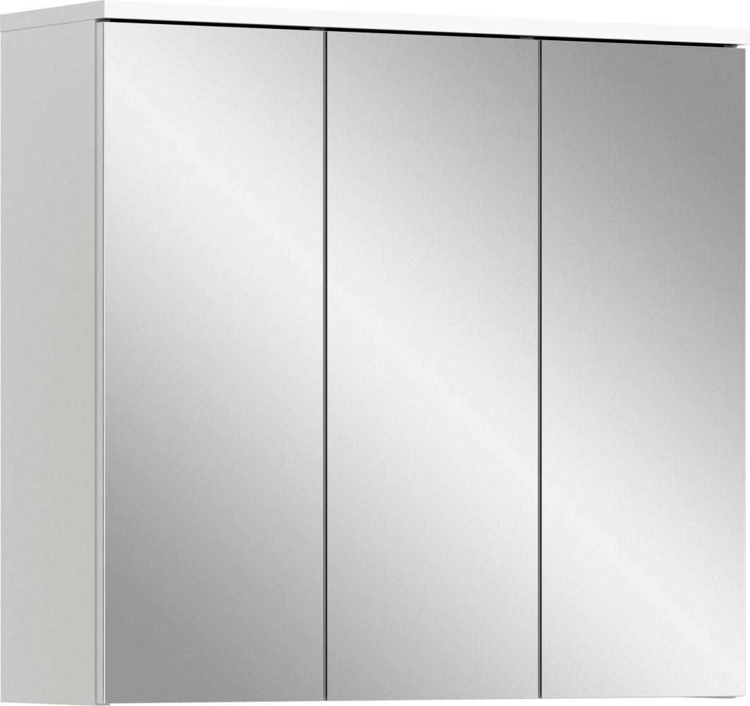 Badezimmerspiegelschrank >Mood< in Weiß - 65x60x20cm (BxHxT) Bild 1