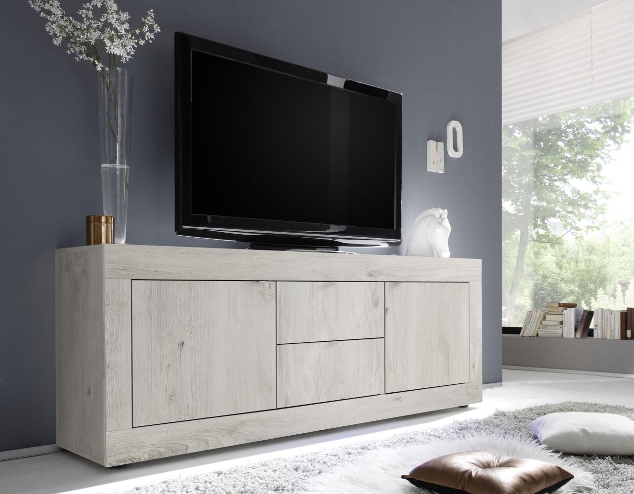 TV-Board >Belinda< (BxHxT: 210x66x43 cm) Holzstruktur Pinie Weiss Bild 1