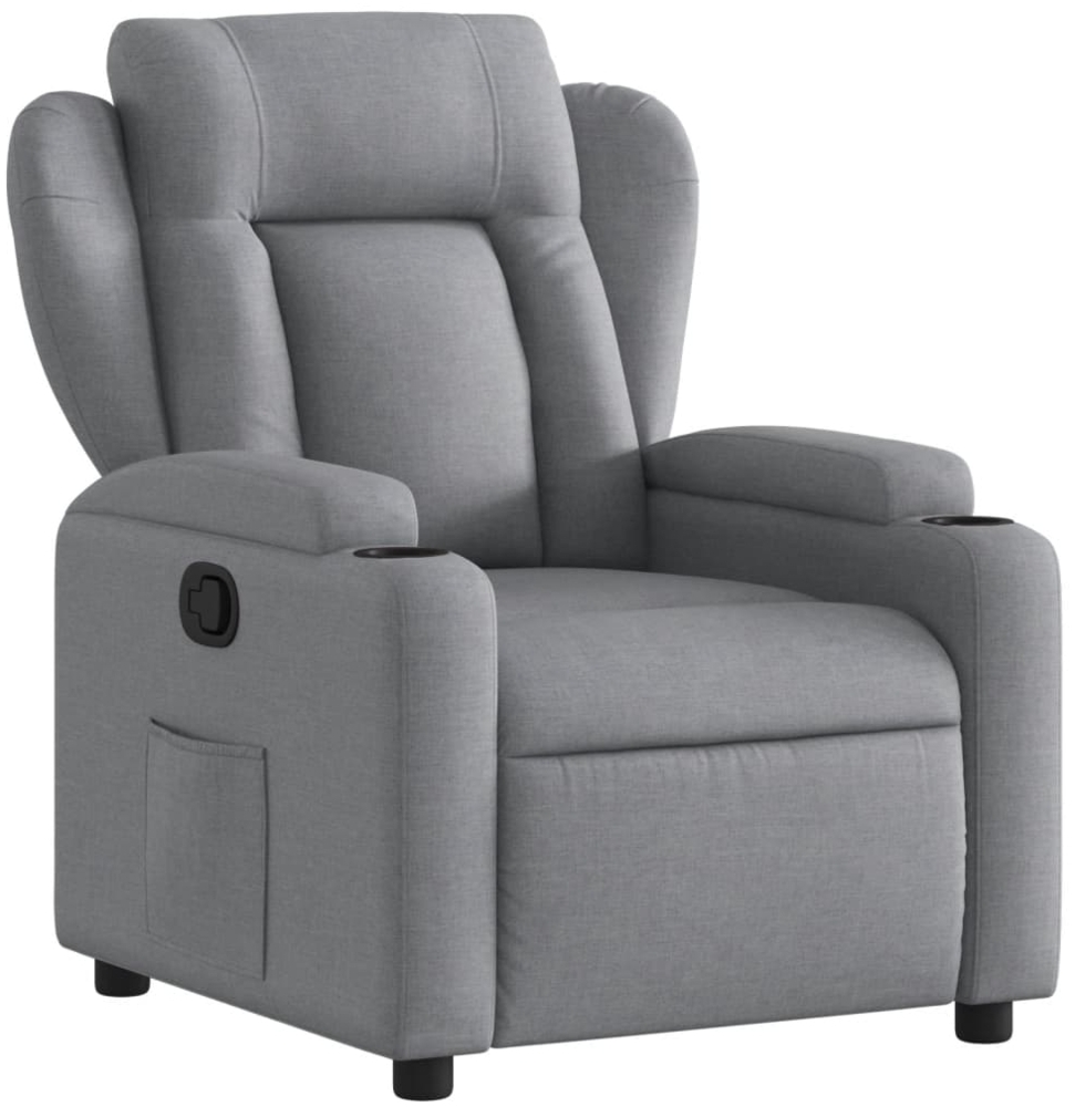 vidaXL Relaxsessel Hellgrau Stoff 3205564 Bild 1