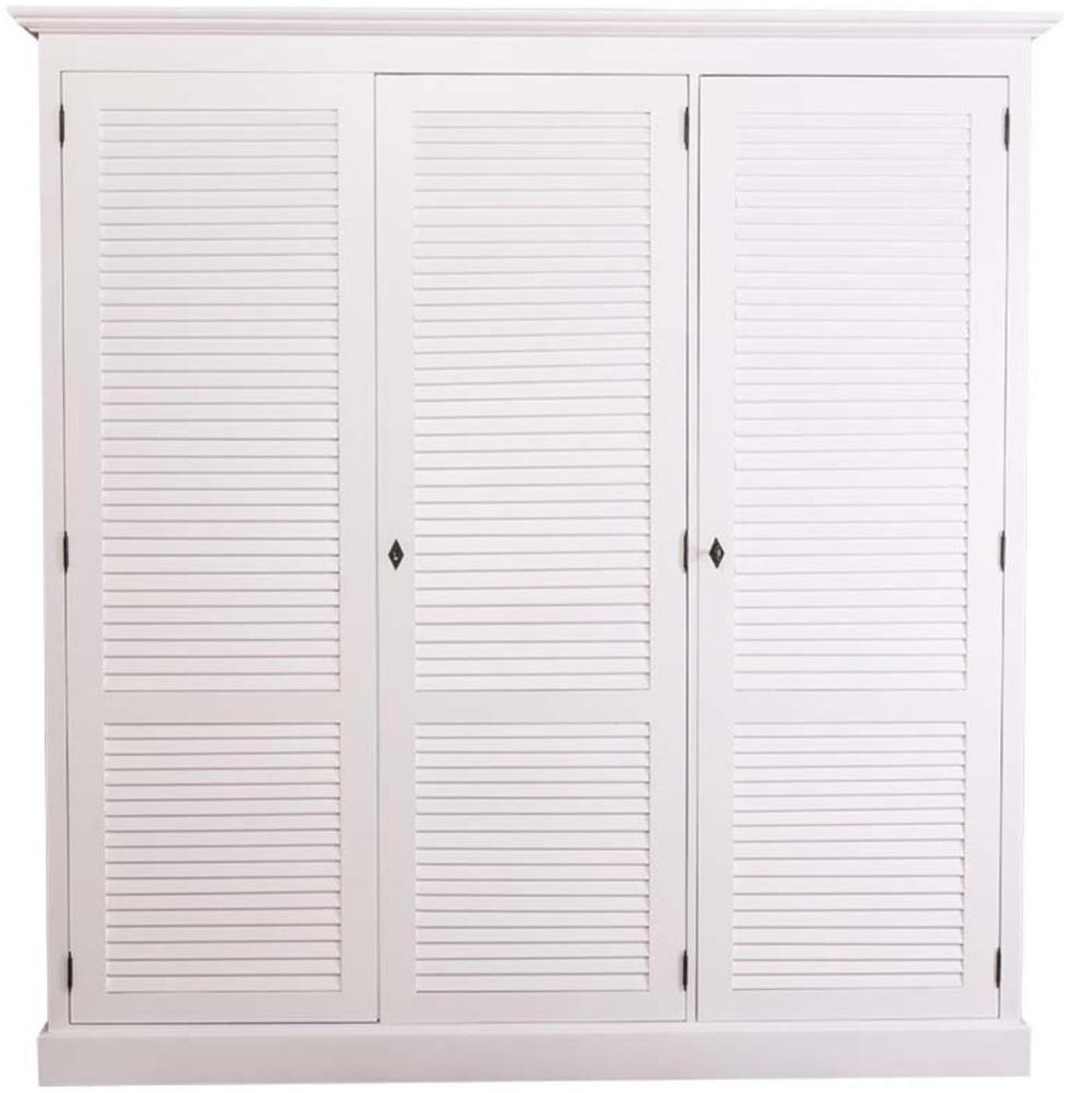 Casa Padrino Landhausstil Kleiderschrank 194 x 59 x H. 200 cm - Schlafzimmermöbel im Landhausstil Bild 1