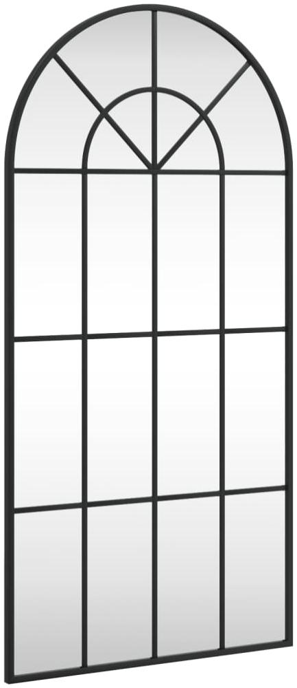 vidaXL Wandspiegel Schwarz 50x100 cm Gewölbt Eisen 358626 Bild 1