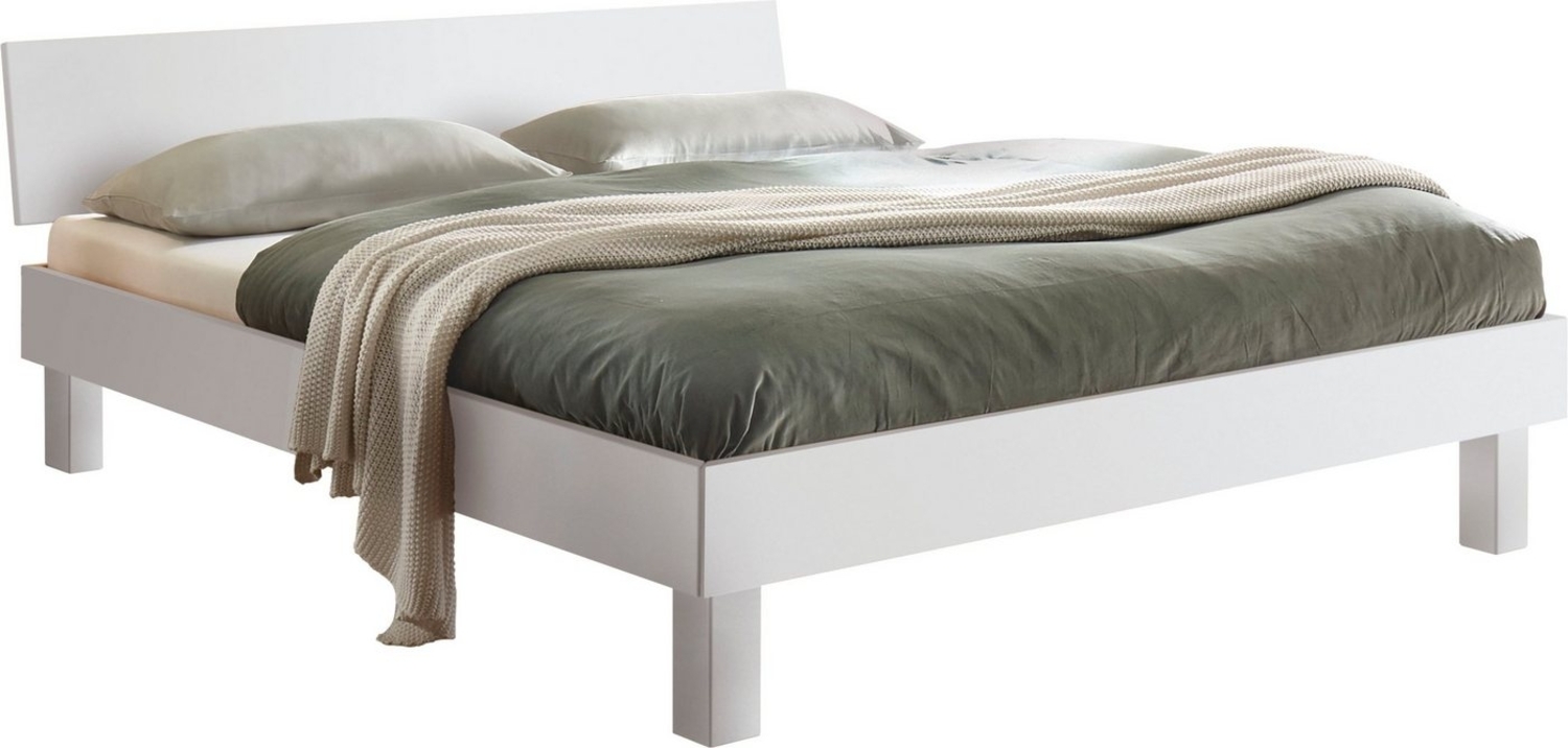Hasena Trento Forti Massivholzbett 120x200 Buche weiss deckend, lackiert 20 Bild 1