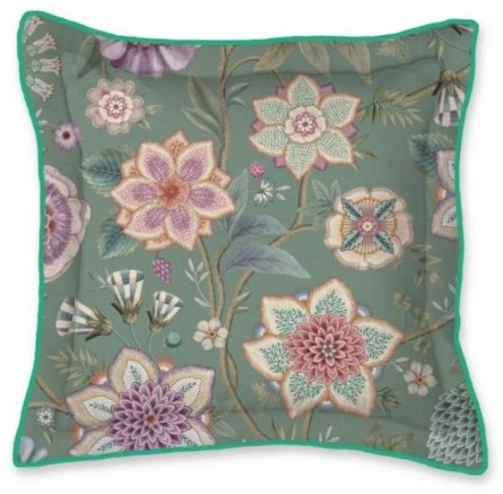 Pip Studio Dekokissen Viva Las Flores Green 45 x 45 cm Bild 1