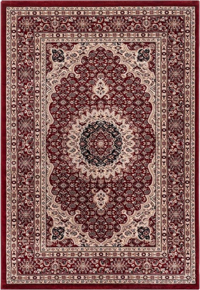 Vimoda Orientteppich Klassisch Orient Teppich Wohnzimmer Dunkel Rot Stil Ornament, Rechteckig, Höhe: 11 mm, Orient Läufer dicht gewebt in bester Qualität Bild 1