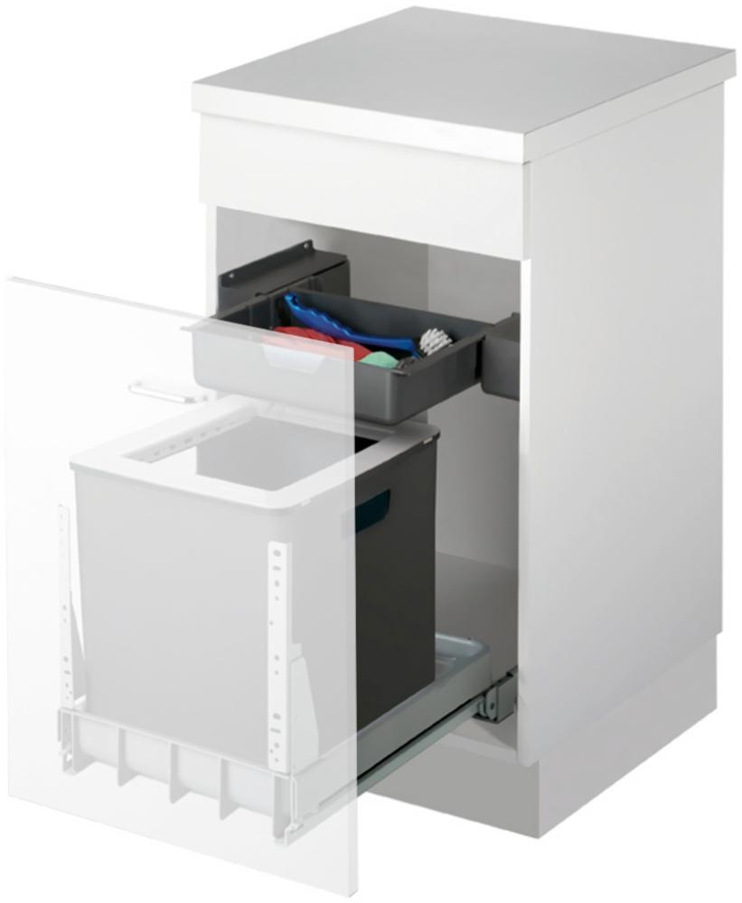 MÜLLEX EURO-BOXX 40-R Abfallsystem inklusive Auszugssystem als Vollauszug, 35 Liter / ab 40 cm Schrankbreite Bild 1