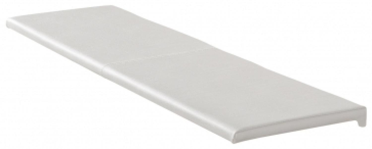 Klemmkissen Sitzauflage Sitzkissen Bankauflage WEISS 150 cm Bild 1