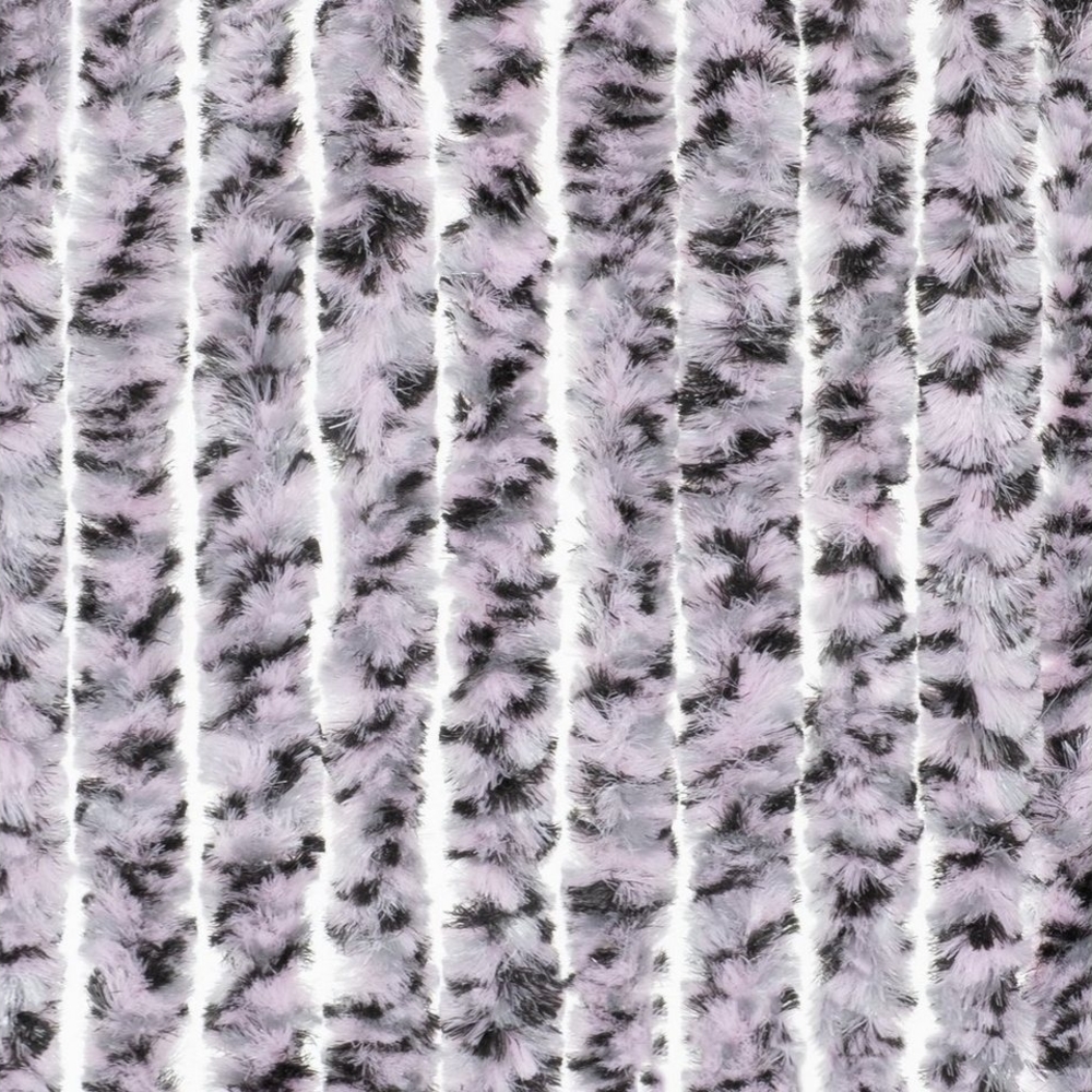 Moritz Flauschvorhang aus Chenille 56 x 185 cm pink/grau/schwarz meliert Türvorhang als Fliegenschutz Insektenschutz für Camping Wohnwagen Bild 1
