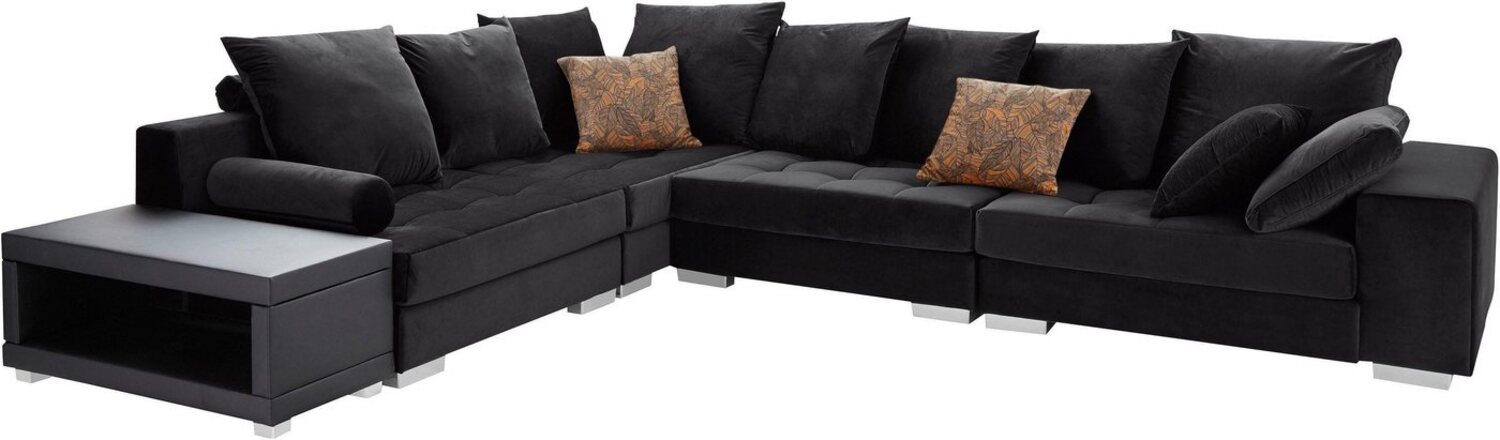 INOSIGN Ecksofa Vale L-Form, incl. Couchtisch, Steppung im Sitzbereich, Federkern Bild 1