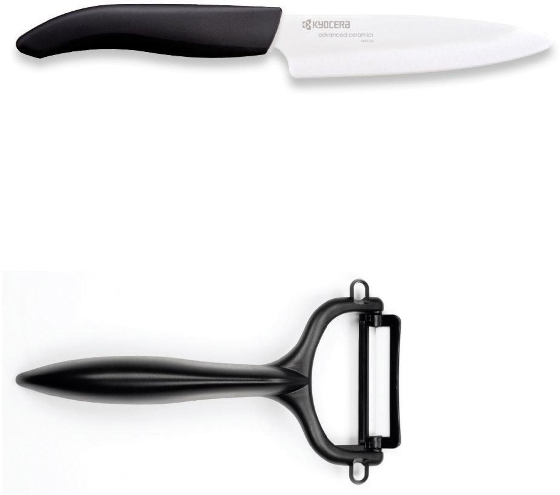Kyocera Keramikmesser FK-110-WH & Keramikschäler- Sparset Bild 1