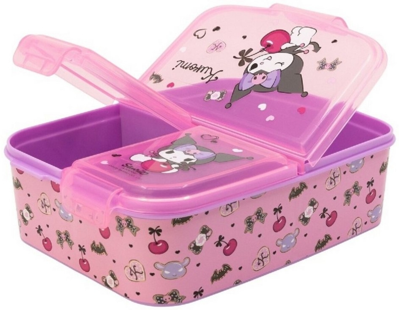 Hello Kitty Kinder Brotdose – Lunchbox mit 3 Fächern & tollem Design Bild 1