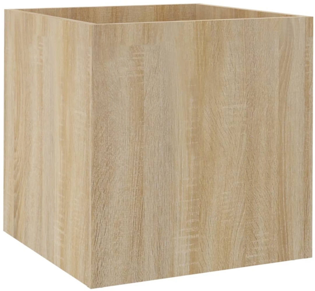 vidaXL Pflanzgefäß Sonoma-Eiche 40x40x40 cm Holzwerkstoff 808795 Bild 1