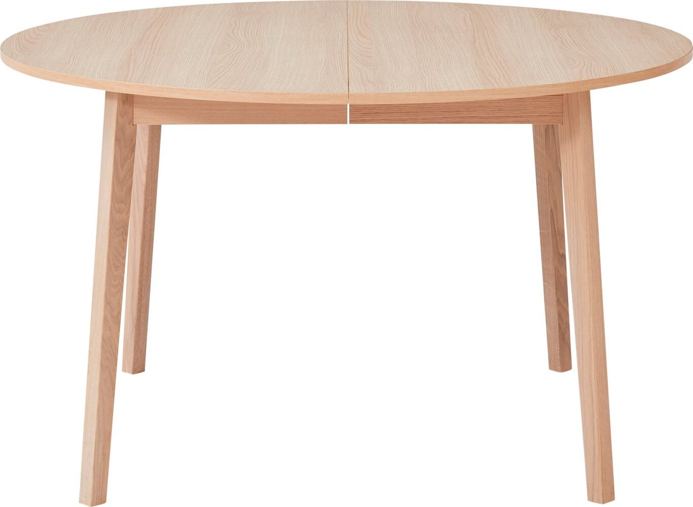 Hammel Furniture Esstisch Basic Single, ausziehbar, inklusive 2 Einlegeplatten, Ø130/228 cm, Melamin / Massivholz, stabiler dänische Design Tisch Bild 1