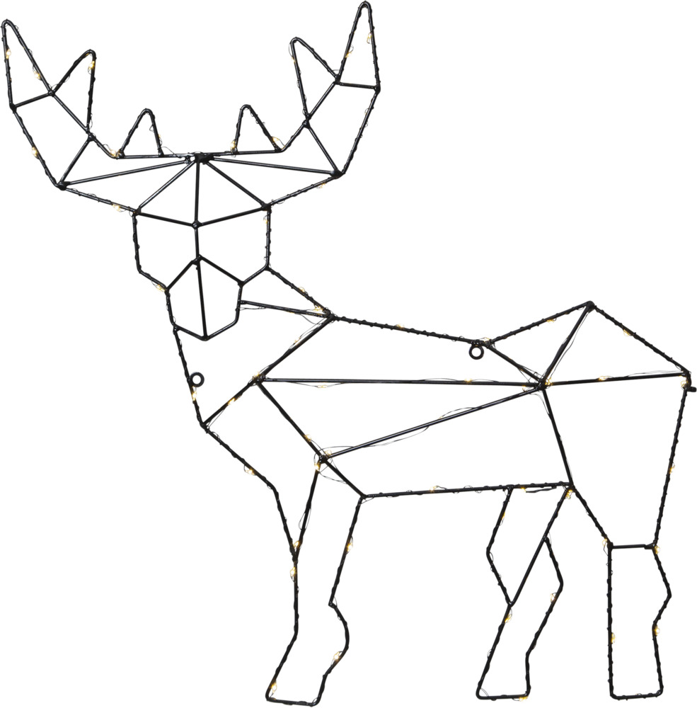 LED-Design-Rentier "Cupid", schwarz, 49 cm Bild 1