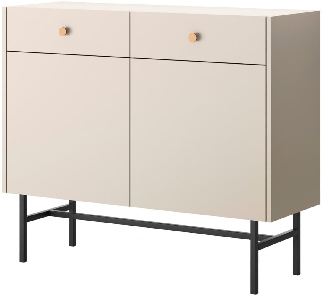Selsey 'Divenos' Sideboard 2-türig, greige, ca. 89 x 104 x 39 cm Bild 1