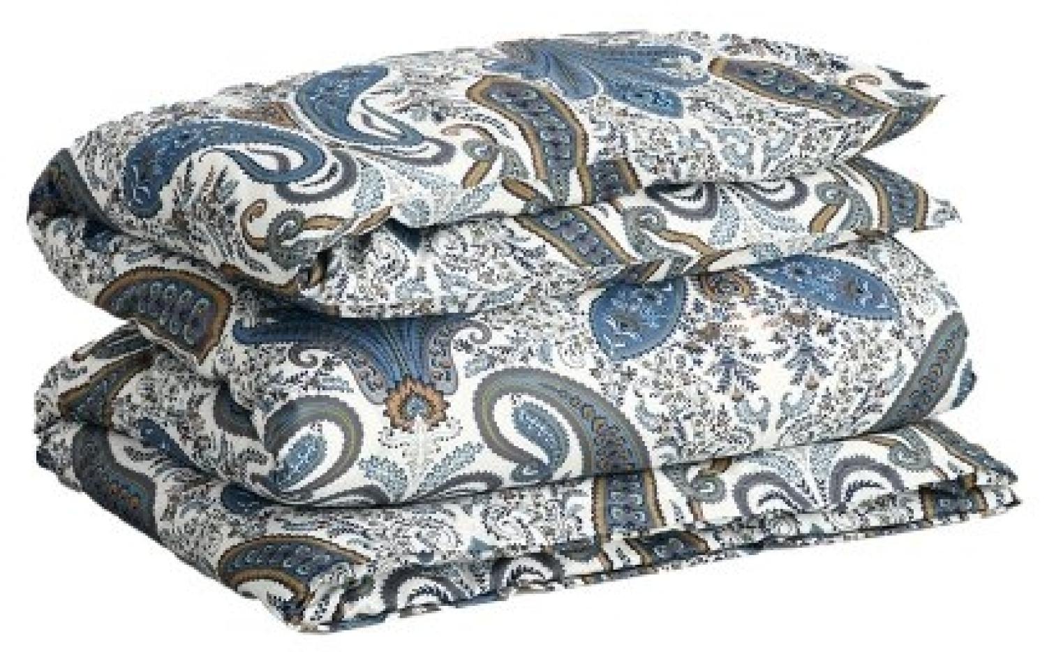 Gant Home Einzelbettbezug mit Reißverschluss Key West Paisley Sateen Blue (155x220 cm) 851029402-431-155x220 Bild 1