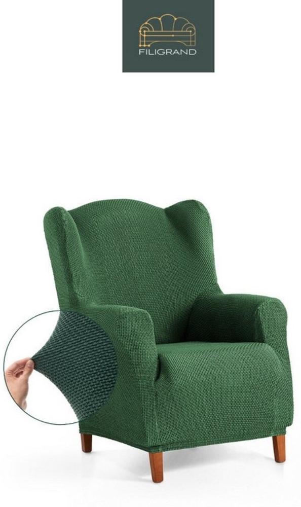 Belmarti Sesselhusse Bezug für Sessel, Relaxsessel, Ohrensessel made in Spain, elastisches Material, hochwertiger und langlebiger Baumwollmix Bild 1