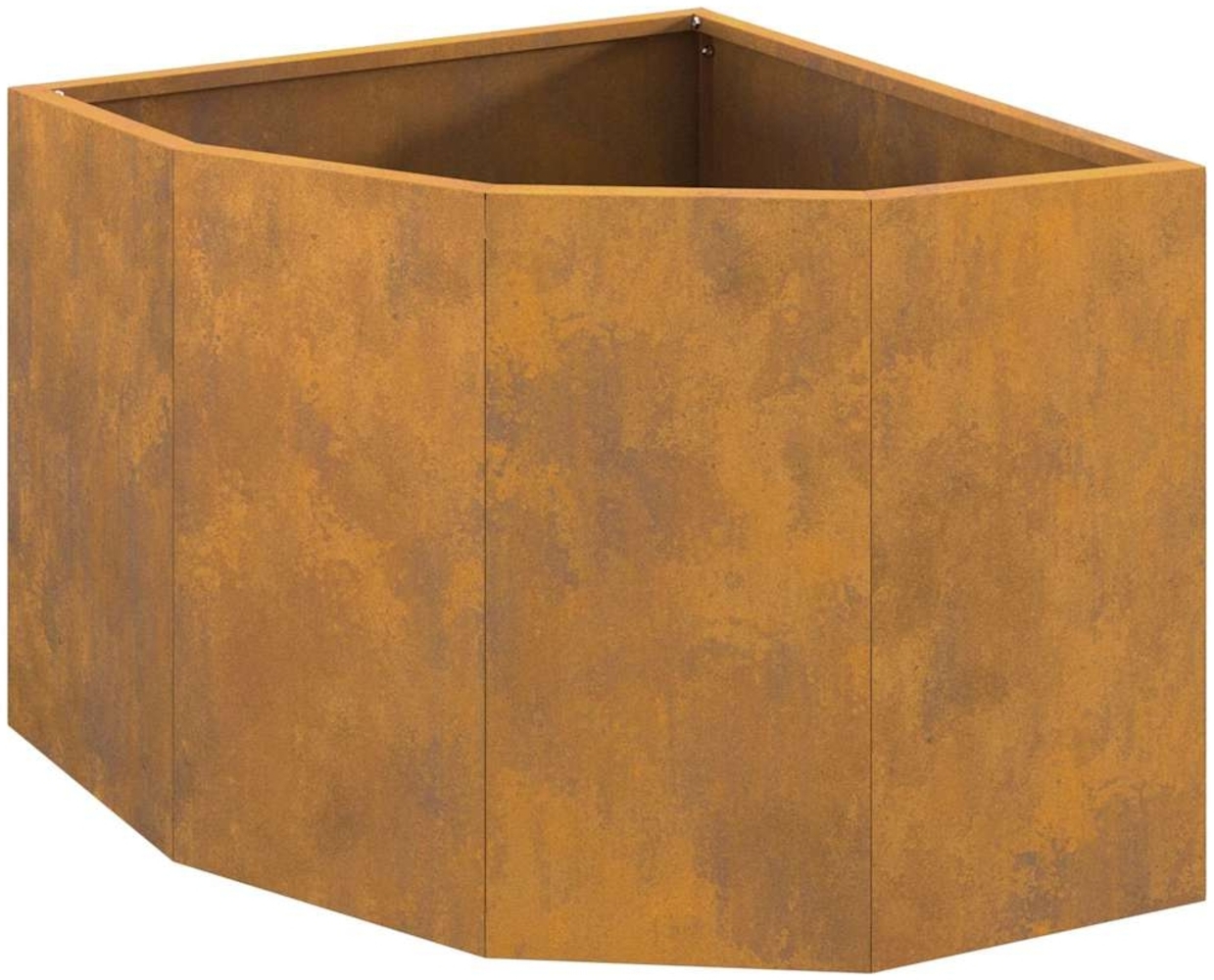 vidaXL Eckpflanzer Rostig 45 x 45 x 35 cm Wetterfeststahl 883653 Bild 1