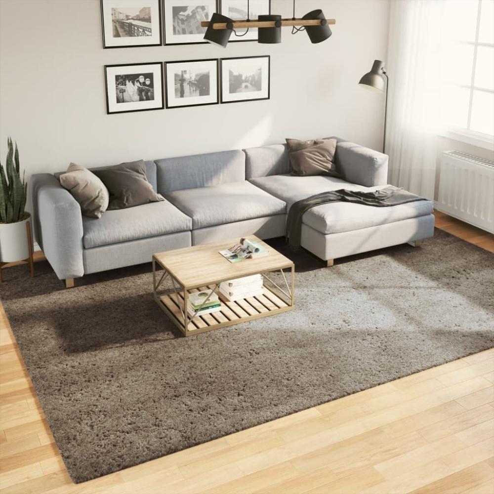 vidaXL Teppich ISTAN Hochflor Glänzend Grau 240x340 cm Bild 1