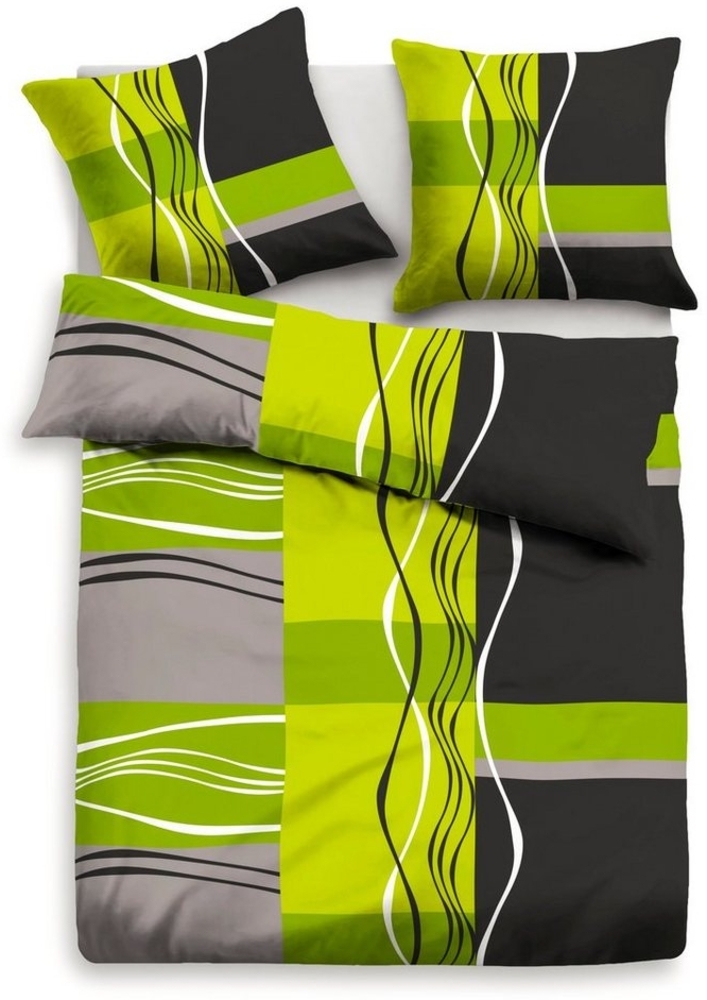 my home Bettwäsche Kelian, Polycotton recycelt, 3 teilig, in verschiedenen Qualitäten, gemusterte Bettwäsche Bild 1