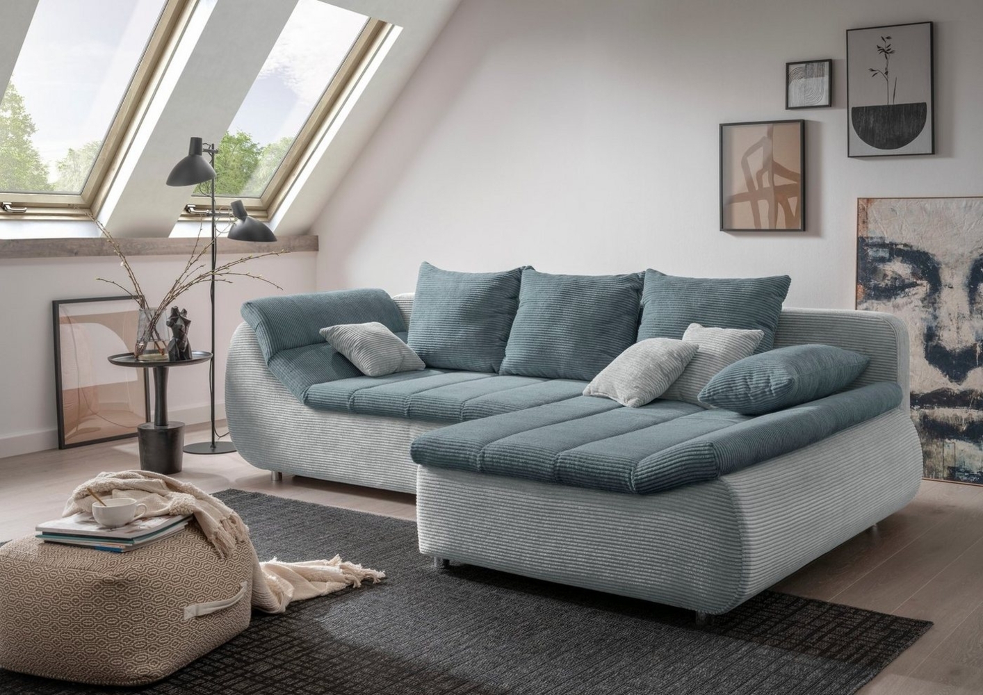 INOSIGN Ecksofa Imola L-Form, wahlweise mit Bettfunktion Bild 1