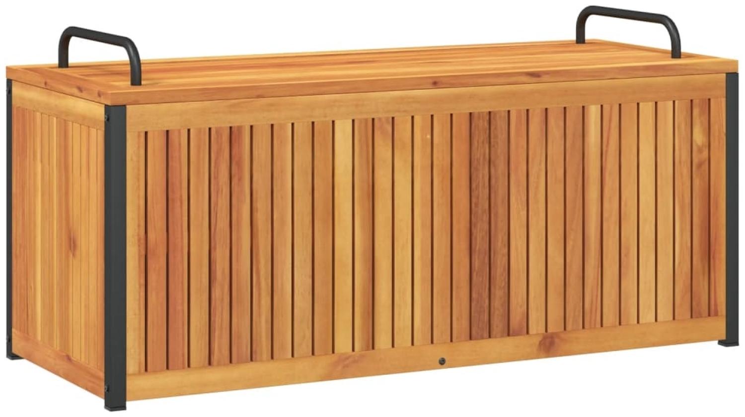 vidaXL Gartenbox 110x45x42/53 cm Massivholz Akazie und Stahl 367609 Bild 1