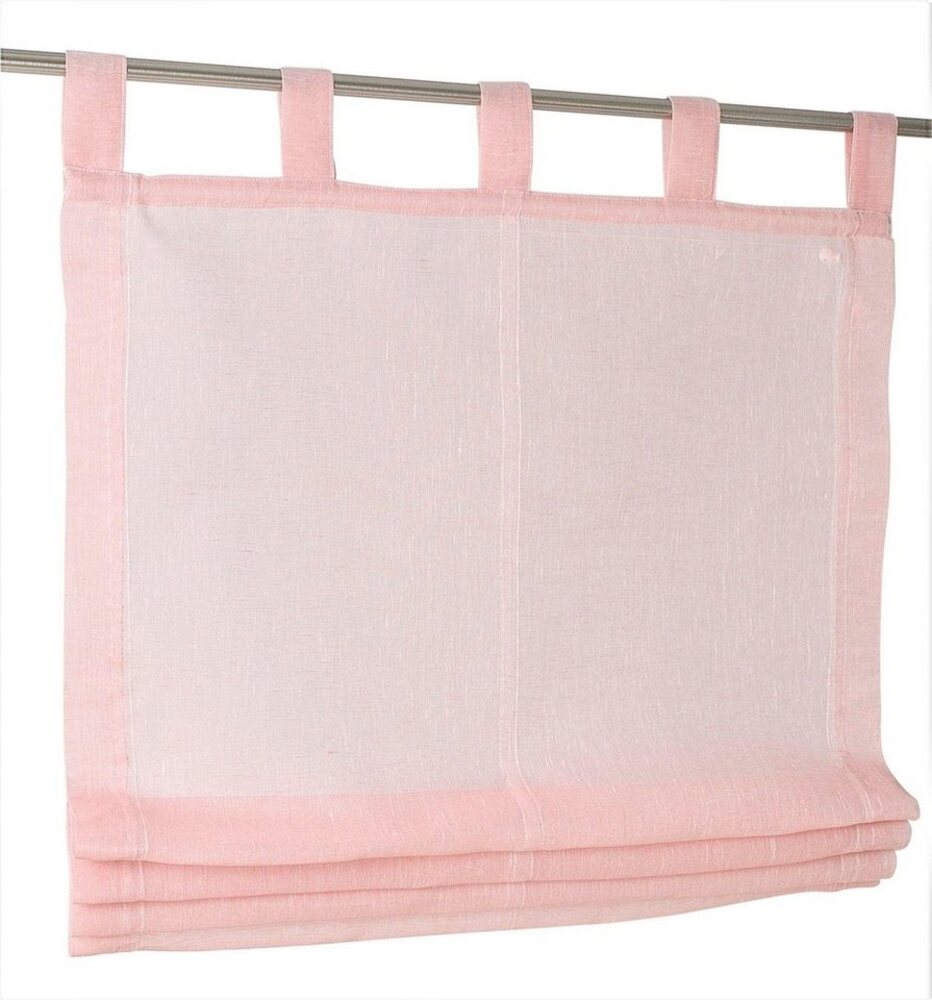 Kutti Raffrollo Brondby, mit Schlaufen, freihängend, halbtransparent, Polyester, Schlaufen Bild 1