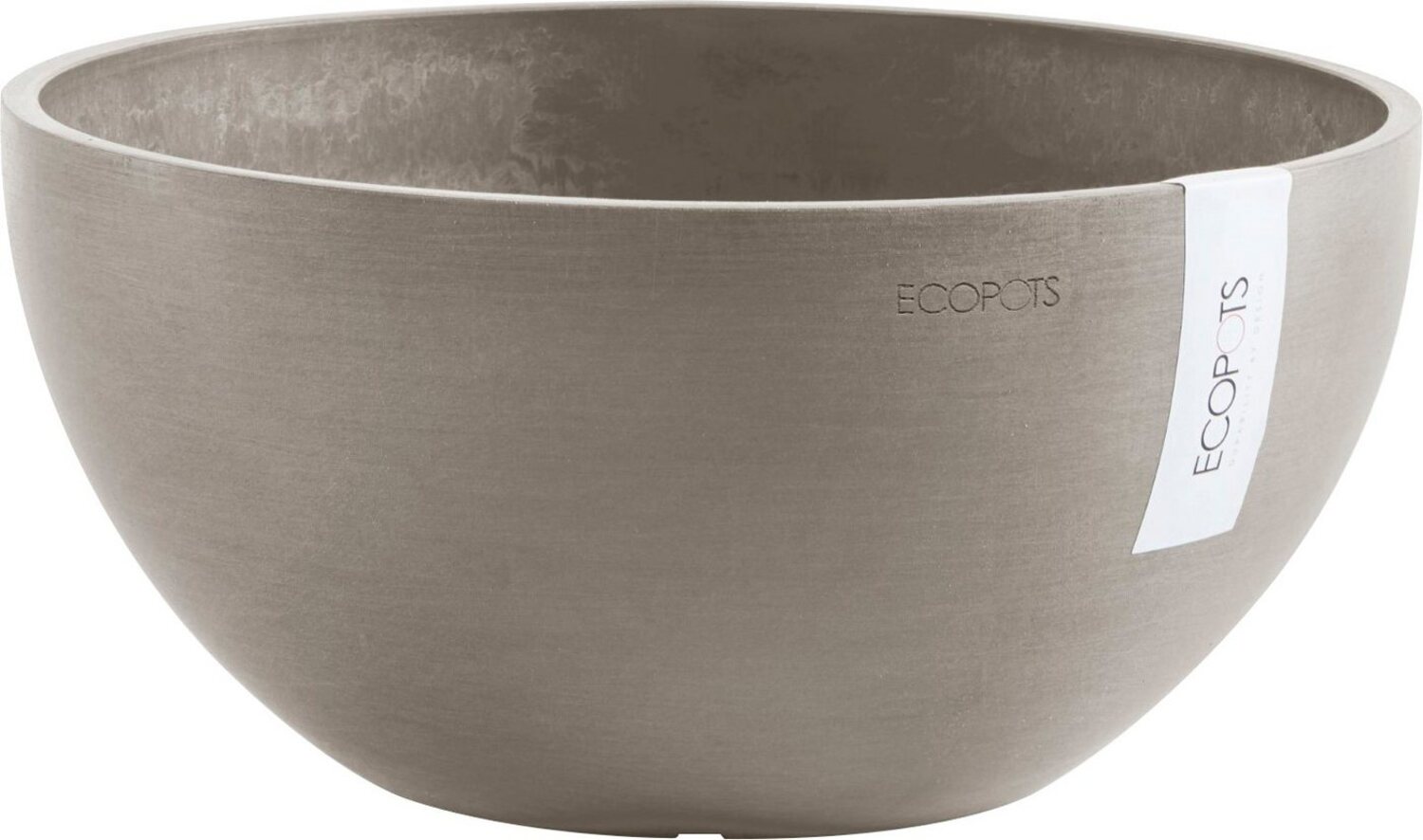 ECOPOTS Blumentopf BRUSSELS Taupe, BxTxH: 25x25x12 cm Bild 1