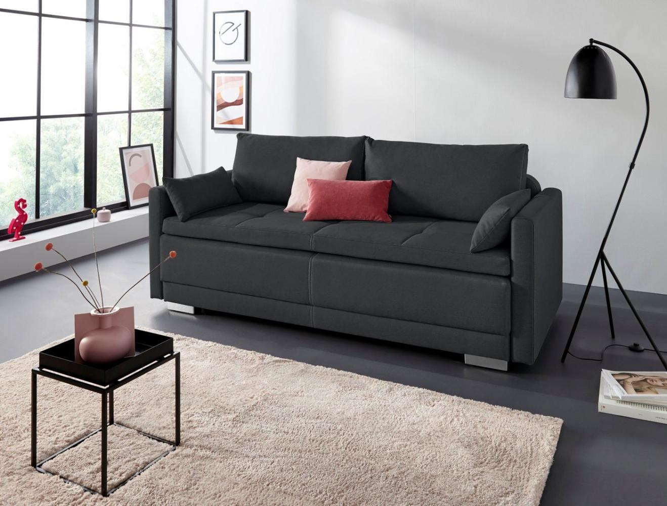 INOSIGN Schlafsofa Berlin, mit Boxspringaufbau, Bettfunktion & Bettkasten, Dauerschlafsofa Bild 1