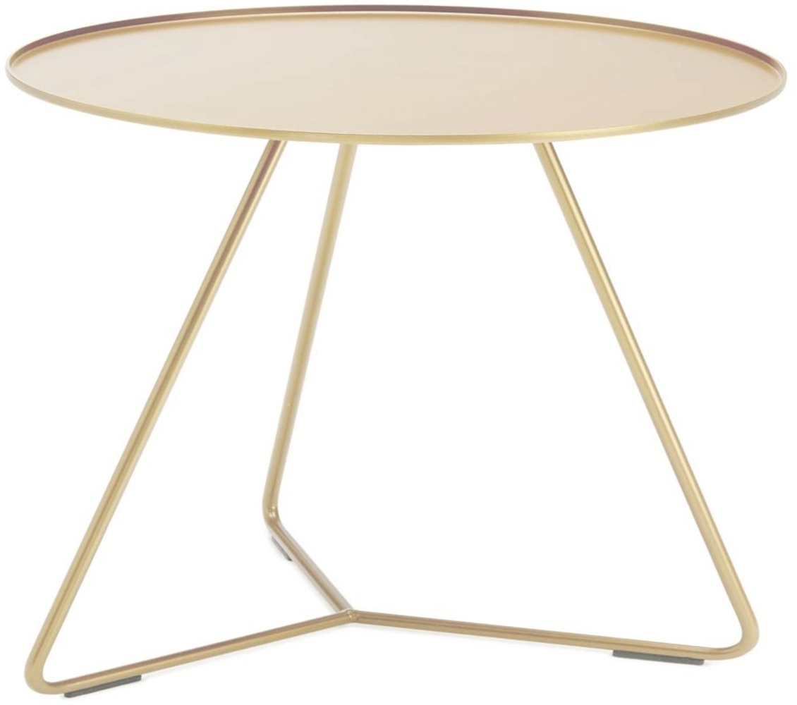 Steely Couchtisch 37cm Gold Metallic Bild 1