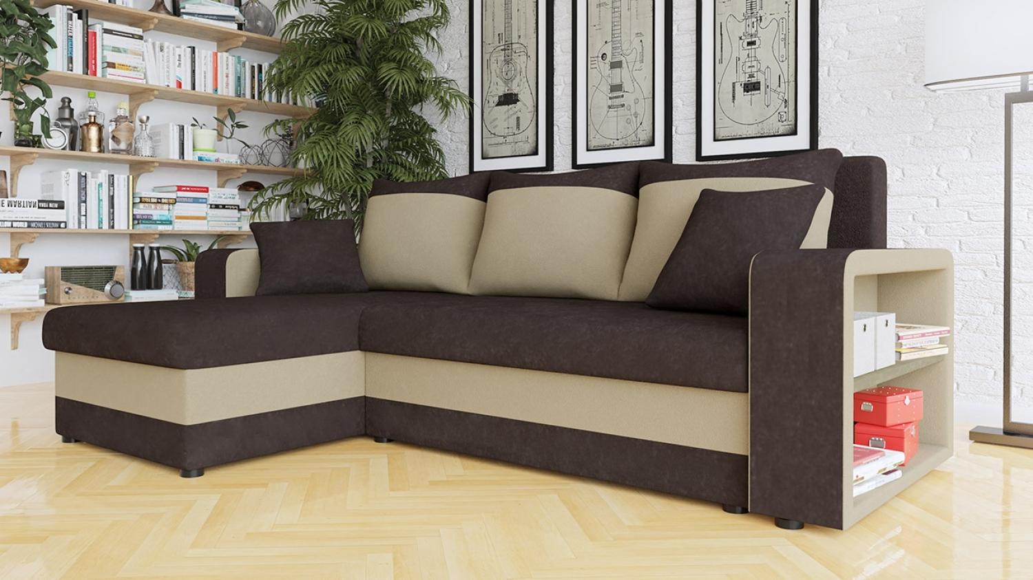 Ecksofa Fano, Farbe: Alova 68 + Alova 07 Bild 1