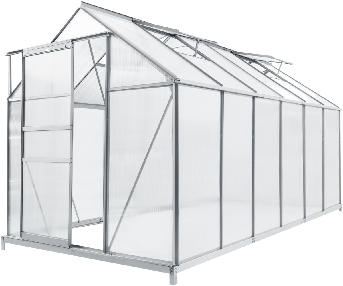 Gewächshaus Oisterwijk Alu-Rahmen 370x190 cm [en. casa] Bild 1